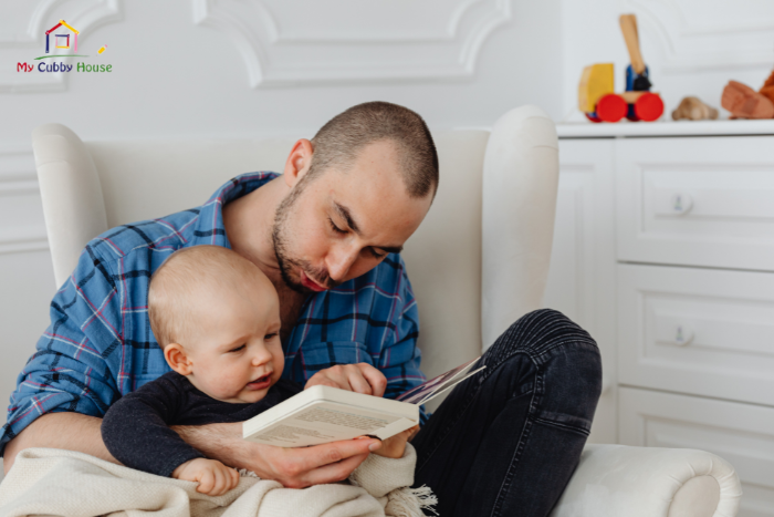 talking and reading with babies - my cubby house child care centre gold coast 1 (700 × 467px)